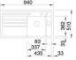Preview: BLANCO 512262 AXON 5 S Keramik mit Ablauffernbedienung mit Zubehör Links Cobalt